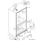CASE PARTS Diagram and Parts List for PFSS0MFCA SS  General Electric Refrigerator