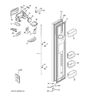 FREEZER DOOR Diagram and Parts List for RCE24KHBBFWW  General Electric Refrigerator