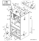 Part Location Diagram of WR55X11180 GE PCB Assembly RADIO SENSOR