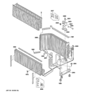 UNIT PARTS Diagram and Parts List for AZ61H09DABW1  General Electric Air Conditioner