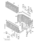 UNIT PARTS Diagram and Parts List for AZ41E12DACW1  General Electric Air Conditioner