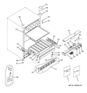 CABINET & SHELVES Diagram and Parts List for PCR06BATBSS  General Electric Wine and Beverage Cooler