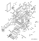Part Location Diagram of WB34K10135 GE COVER MOTOR
