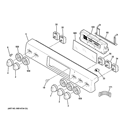 Part Location Diagram of WB27K10432 GE GLASS & TOUCH BOARD Assembly