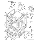 BODY PARTS Diagram and Parts List for JGB281SER6SS  General Electric Range