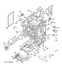Part Location Diagram of WB35K10236 GE INSULATION OVEN BACK