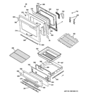DOOR & DRAWER PARTS Diagram and Parts List for CGS985SET4SS  General Electric Range