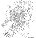 BODY PARTS Diagram and Parts List for P2B930SET3SS  General Electric Range