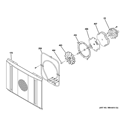 CONVECTION FAN Diagram and Parts List for ZDP304LP6SS  General Electric Range