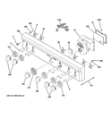 CONTROL PANEL Diagram and Parts List for ZDP364LDP6SS  General Electric Range