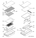 GRILL & GRIDDLE ASSEMBLY Diagram and Parts List for ZDP484NGP6SS  General Electric Range