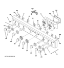 CONTROL PANEL Diagram and Parts List for ZDP484NGP6SS  General Electric Range