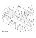 CONTROL PANEL Diagram and Parts List for ZDP486LRP5SS  General Electric Range