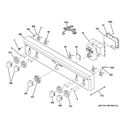 CONTROL PANEL Diagram and Parts List for ZGP304NR3SS  General Electric Range