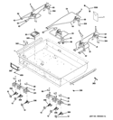 GAS & BURNER PARTS Diagram and Parts List for ZGP366LR3SS  General Electric Range