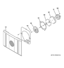 CONVECTION FAN Diagram and Parts List for ZGP366LR3SS  General Electric Range