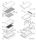 GRILL & GRIDDLE ASSEMBLY Diagram and Parts List for ZGP484NGR3SS  General Electric Range
