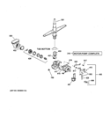 MOTOR-PUMP MECHANISM Diagram and Parts List for GSD3900G00WW  General Electric Dishwasher