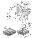 BODY PARTS Diagram and Parts List for GSD3900L00WW  General Electric Dishwasher