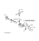 MOTOR-PUMP MECHANISM Diagram and Parts List for GSD3900L00WW  General Electric Dishwasher