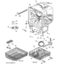 BODY PARTS Diagram and Parts List for GSD4800G00CC  General Electric Dishwasher