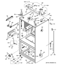 CASE PARTS Diagram and Parts List for DFE29JSDBSS  General Electric Refrigerator