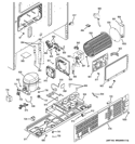 MACHINE COMPARTMENT Diagram and Parts List for GNE26GMDBES  General Electric Refrigerator