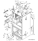 CASE PARTS Diagram and Parts List for GNE26GSDBSS  General Electric Refrigerator