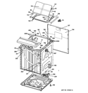 CABINET 6 Diagram and Parts List for GTUN275EM1WW  General Electric Washer Dryer Combo