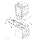 CABINET 2 Diagram and Parts List for GTUN275EM1WW  General Electric Washer Dryer Combo