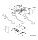 CONTROLS Diagram and Parts List for GTUP270EM4WW  General Electric Washer Dryer Combo