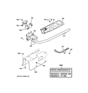 GAS VALVE & BURNER ASSEMBLY Diagram and Parts List for DISR333FGCWW  General Electric Dryer