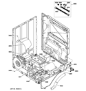 SHIELDS & WATER SYSTEM Diagram and Parts List for GLDS560GD1WW  General Electric Dryer