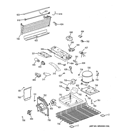 UNIT PARTS Diagram and Parts List for GTT16DBEJRWW  General Electric Refrigerator