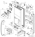 DISPENSER DOOR Diagram and Parts List for DFE29JMDBES  General Electric Refrigerator