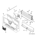 FREEZER SECTION Diagram and Parts List for DFE29JMDBES  General Electric Refrigerator