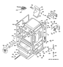 BODY PARTS Diagram and Parts List for JGB600DET3WW  General Electric Range