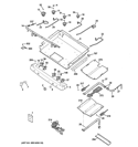 GAS & BURNER PARTS Diagram and Parts List for JGB810DET3CC  General Electric Range