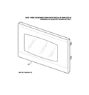 MICROWAVE DOOR Diagram and Parts List for PT970DR2BB  General Electric Microwave Oven Combo