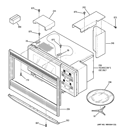 MICROWAVE ENCLOSURE Diagram and Parts List for PT970SR3SS  General Electric Microwave Oven Combo