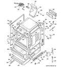 BODY PARTS Diagram and Parts List for JGB285DET3WW  General Electric Range