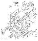 Part Location Diagram of WB63K10295 GE RANGE BACK