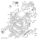 BODY PARTS Diagram and Parts List for JGB296SET3SS  General Electric Range