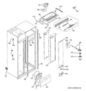 FRESH FOOD SECTION Diagram and Parts List for ZISS420DXCSS  General Electric Refrigerator