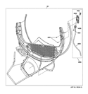 WATER SYSTEM Diagram and Parts List for GLDS560GD2WW  General Electric Dryer