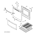 Part Location Diagram of WB32K10055 GE GASKET DOOR Assembly