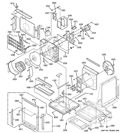 MOTOR, HEATER & BASE PAN PARTS Diagram and Parts List for AZ85H12EACW1  General Electric Air Conditioner