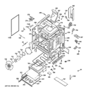 Part Location Diagram of WB35K10214 GE INSULATION RANGE BACK