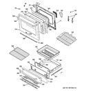 Part Location Diagram of WB02K10357 GE BRACKET DOOR