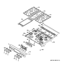 Part Location Diagram of WB07K10395 GE VENT TRIM